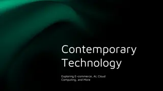 Exploring Contemporary Technologies in E-commerce and AI