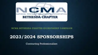 Elevate Contract Management Profession with NCMA Bethesda Chapter Sponsorship Campaign 2023/2024