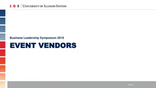 Business Leadership Symposium 2019 Vendors & Speakers