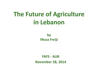 Future of Agriculture in Lebanon: Challenges and Solutions