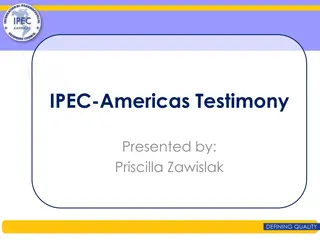 IPEC-Americas Testimony on Inactive Ingredients Issues in FDA Guidance