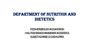 Exploring the Dynamic Field of Nutrition and Dietetics