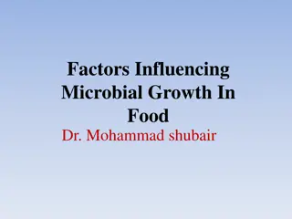 Factors Influencing Microbial Growth in Food Environment