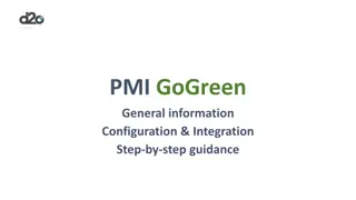 Step-by-Step Guidance for PMI GoGreen Integration