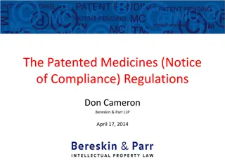 Evolution of Pharmaceutical Regulations in Canada