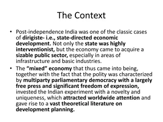 State-Directed Economic Development in Post-Independence India