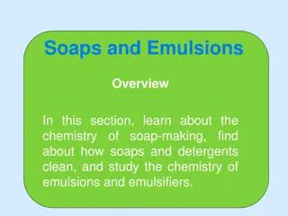 Exploring Soap-making Chemistry & Emulsifiers