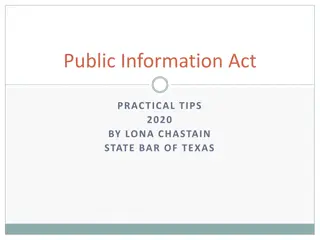 Practical Tips for Understanding Public Information Act