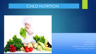 Child Nutrition and Development