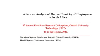 Sectoral Analysis of Output Elasticity in South Africa