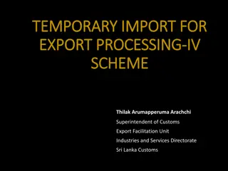 Customs Export Scheme for Manufacturers - Application Process and Benefits