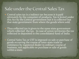 Central Sales Tax and Its Implications