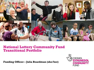 National Lottery Community Fund Transitional Portfolio Update 2021
