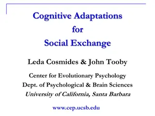 Evolutionary Psychology: Cognitive Adaptations and Human Nature