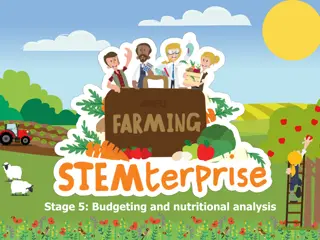 Unleashing Budgeting and Nutritional Analysis Skills