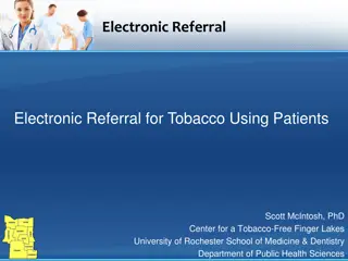 Evidence-Based Strategies for Tobacco Control and Treatment Referral
