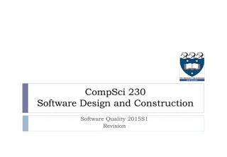 Software Quality and Development Practices in Compsci 230