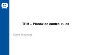 Control Structure Design Procedure for Process Plants