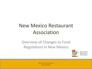 Changes to Food Regulations in New Mexico by NM Restaurant Association