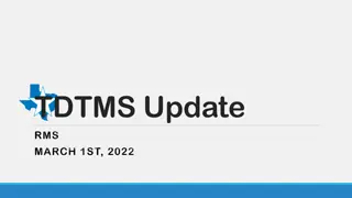 TDTMS Update and Market Trends Report