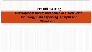 Development and Maintenance of Energy Data Reporting Web Portal