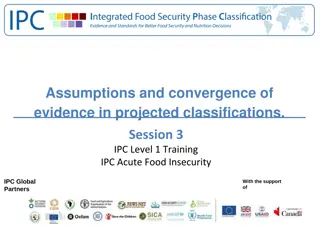 Assumptions and Convergence of Evidence in Projected Classifications