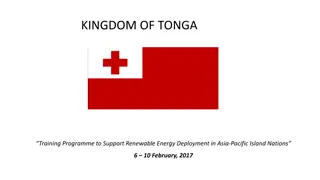 Tonga Renewable Energy Deployment Programme in Asia-Pacific Island Nations