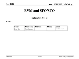 IEEE 802.11-21/0618r1 EVM and STO Concerns Addressed in Apr. 2021 Document
