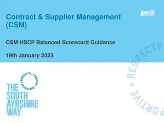 Effective Contract and Supplier Management - CSM Guidance for Success