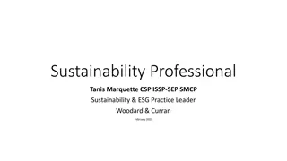 Sustainability Professional Tanis Marquette - ESG Practice Leader