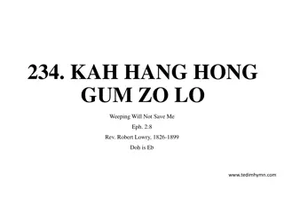 Tedim Hymn Collection: Kah Hang Hong Gum Zo Lo