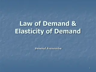 Law of Demand and Elasticity in General Economics