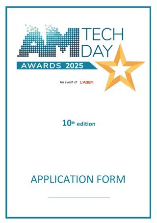 Apply for AM Tech Day Awards 2025 - Asset Management Innovation Competition