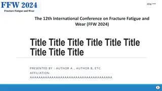 International Conference on Fracture Fatigue and Wear 2024 Reveals Groundbreaking Research