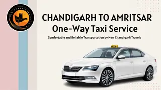 Chandigarh to Amritsar One-Way Taxi Service – Comfortable & Affordable Rides....