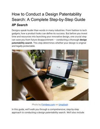 How to Conduct a Design Patentability Search – Step-by-Step Guide  | IIP Search