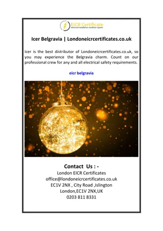 Icer Belgravia  Londoneicrcertificates.co.uk