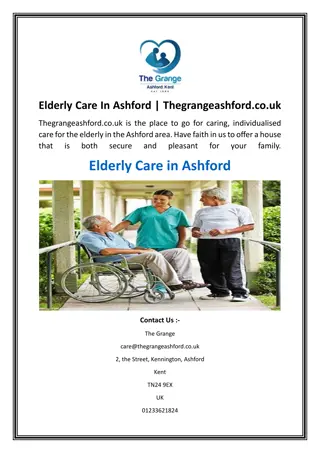 Elderly Care In Ashford  Thegrangeashford.co.uk