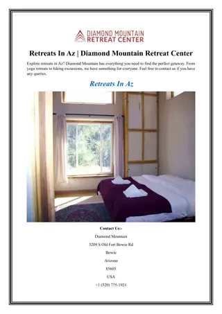 Retreats In Az  Diamond Mountain Retreat Center