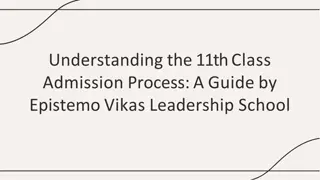 Understanding the 11th Class Admission Process A Guide by Epistemo Vikas Leadership School