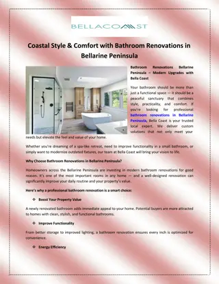Coastal Style & Comfort with Bathroom Renovations in Bellarine Peninsula