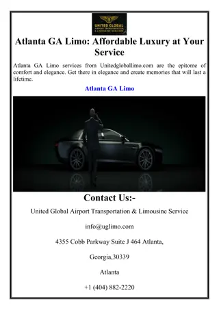 Atlanta GA Limo: Affordable Luxury at Your Service
