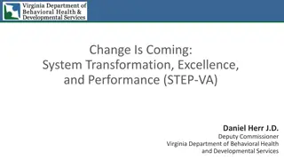 System Transformation for Behavioral Health Services