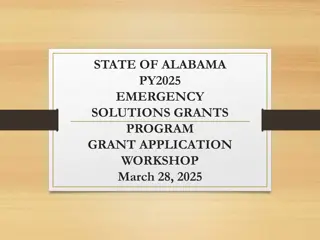 Alabama Emergency Solutions Grants Program Information