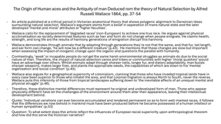 Unpacking Victorian Anthropological Theories on Human Origins