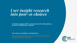 Young People's Post-16 Choices Research Report