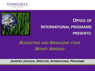 Budgeting and Managing Your Money Abroad