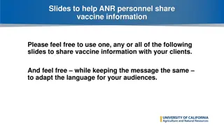 Fighting COVID-19: Vaccine Information Slide Deck