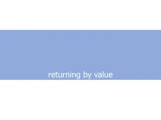 Returning by Value in C++ Programming