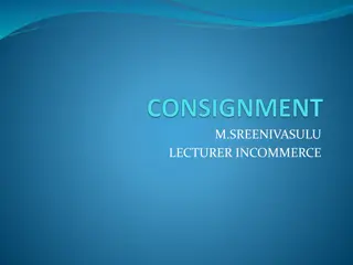 Consignment Agreements in Commerce